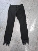 only skinny Carmen jeans schwarz mit spitze gr.27/32 Nordrhein-Westfalen - Herten Vorschau