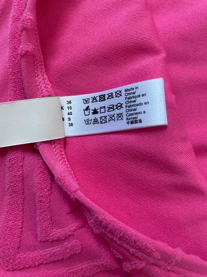 NEU Esprit Bikini pink Frottee Samt dezentes Muster 36/S in Osnabrück