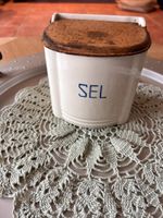 Salzbehälter "SEL" Antik, Keramik Holz, alt, rar und selten, Deko Baden-Württemberg - Willstätt Vorschau