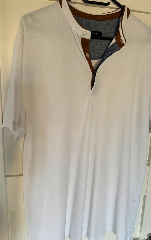 Zara T-Shirt Gr.XL weiß Oberteil Shirt stylisch☀️ in Niederwerrn