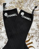 Chanel Uniform Socken Stulpen Schwarz Camelia Baumwolle Onesize Neu Bayern - Haag in Oberbayern Vorschau