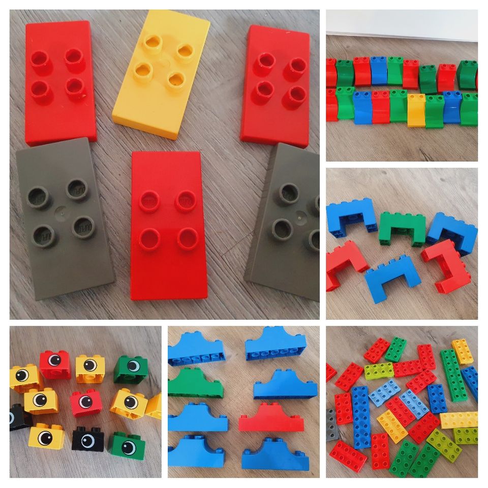 68 Lego Duplo XXL Sondersteine Dachsteine Brücke flache Steine in Salzatal