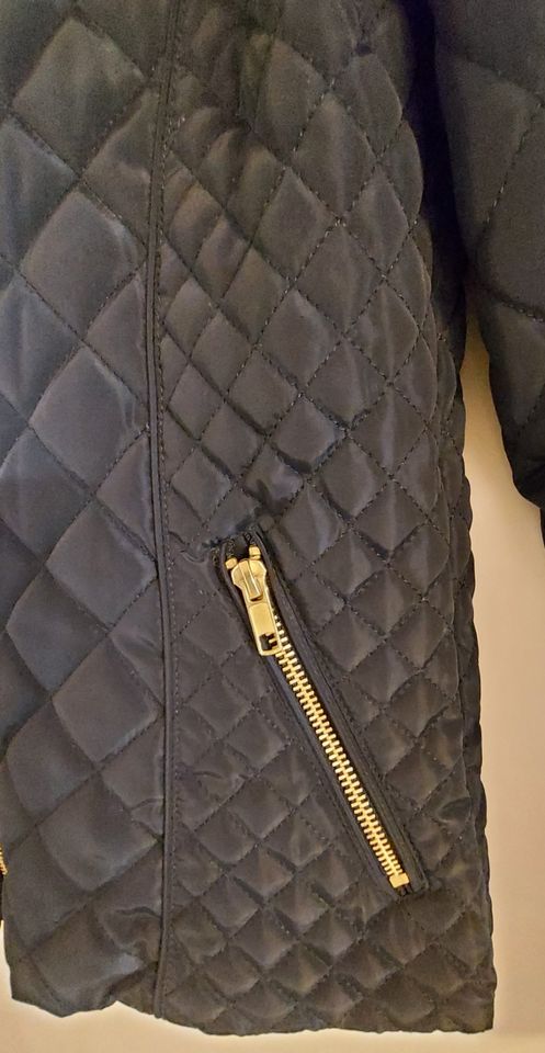 Jacke dunkelblau Größe 164 Übergangsjacke H&M 36 S in Tüttleben