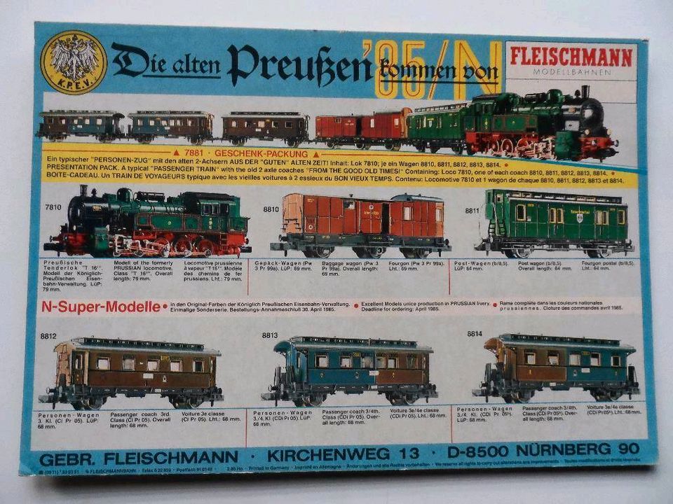 Fleischmann H0 N Eisenbahn Dampflok - Plakat Poster Aufsteller in Kirchheimbolanden