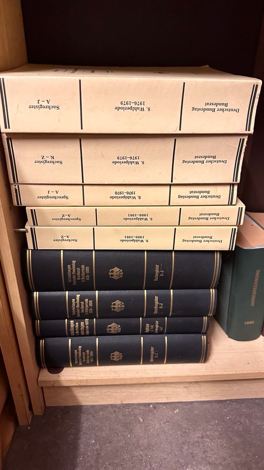 Bücher Bundestag Verhandlungen 1976-1980 in Wiesbaden