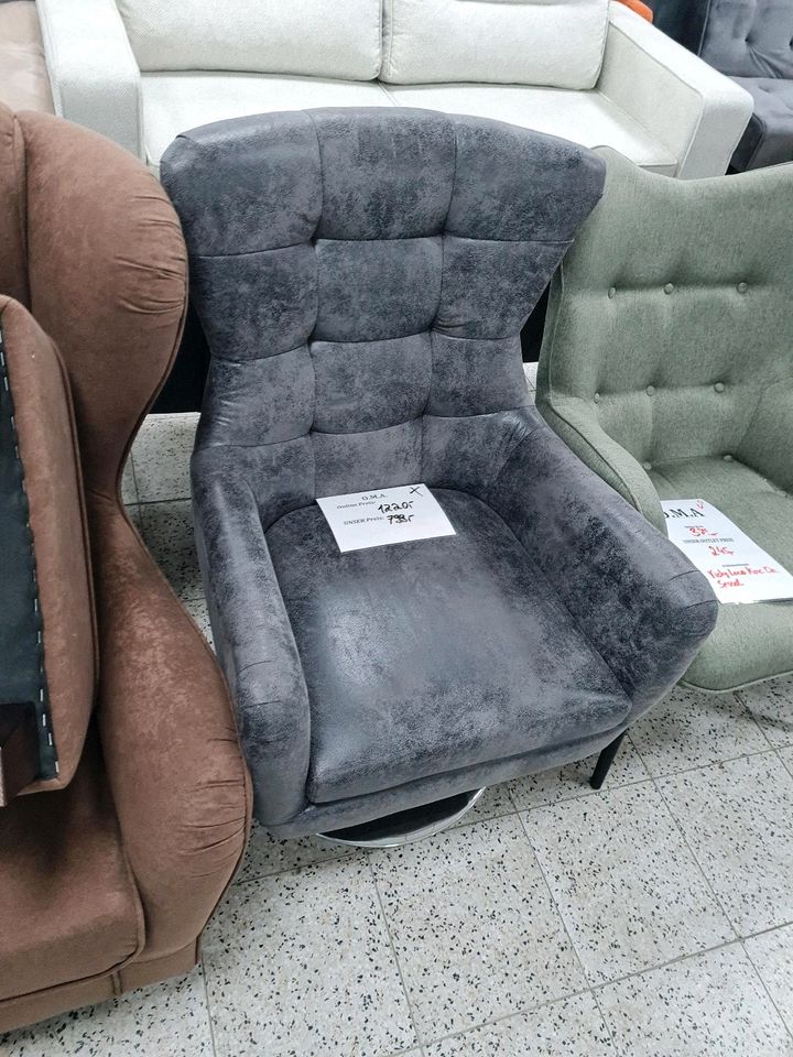 Sessel Ohrensessel Polstersessel Möbel UVP 1220€ in Herbstein