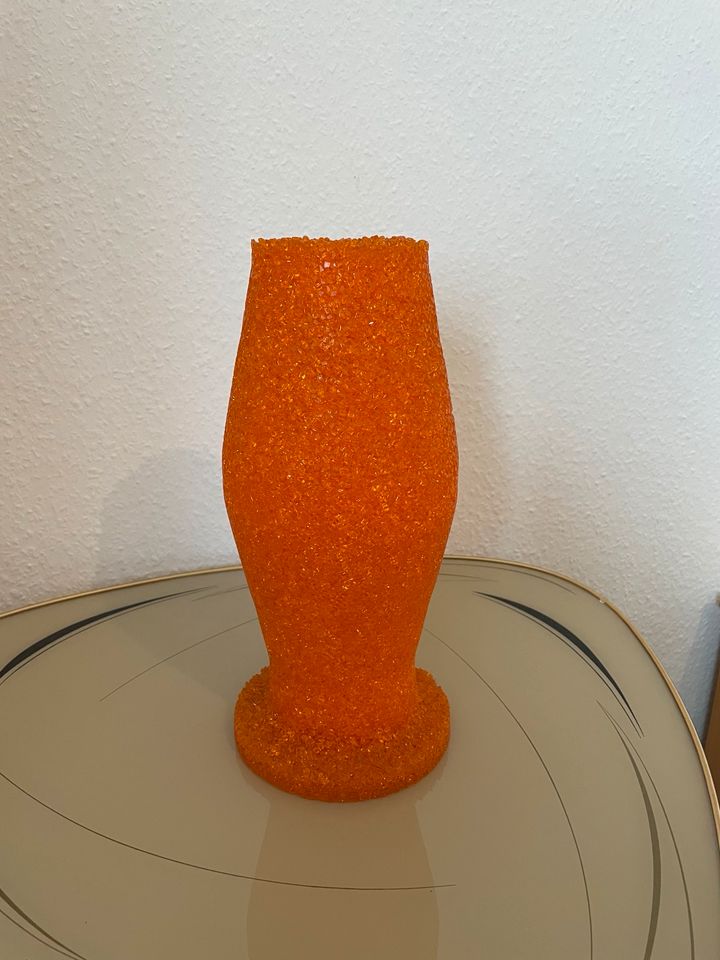 Orange Vintage Vase Original 1970er Jahre in Bonn