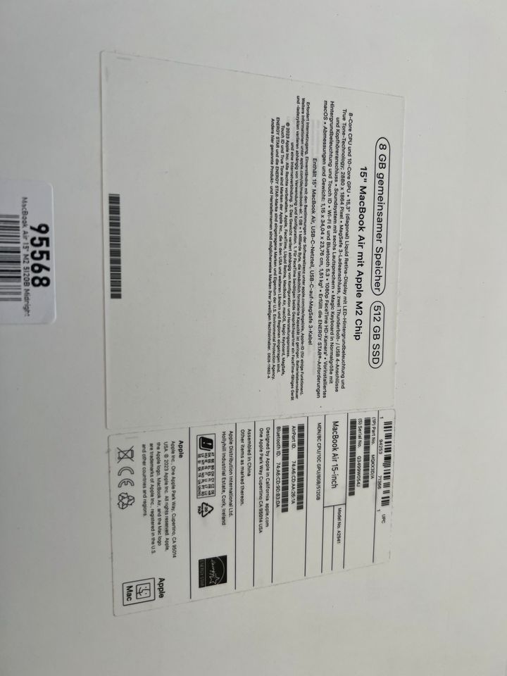 Verkaufe mein apple MacBook Air mit M2 Chip und 512 GB in Pforzheim