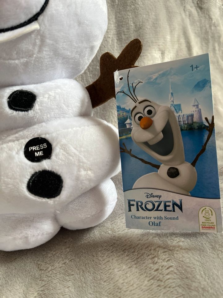 Disney Olaf Frozen Die Eiskönigen NEU Stofftier mit Sound in Kevelaer