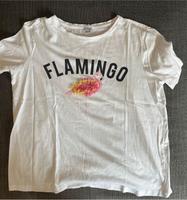 T-Shirt Weiss mit Flamingo Kr. München - Neubiberg Vorschau