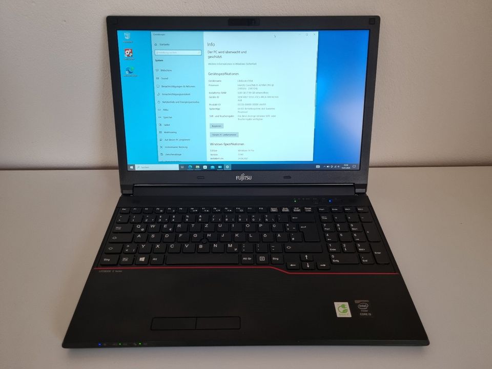 Fujitsu LifeBook E554, i5-4210M, 8GB DDR3, 256GB SSD in Hollenbach