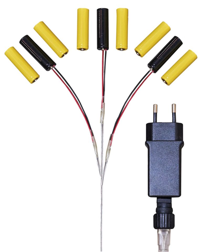 Batterie Netzteil Adapter 3x3 AAA Micro Batterien 4,5V Wandler 4m in Moosburg a.d. Isar