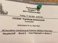 Voces 8 Frankfurter Domkonzerte 17.05.24 20 Uhr Bayern - Alzenau Vorschau