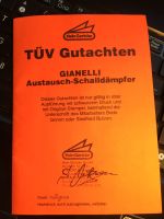 ABE TÜV Gutachten GIANNELLI Austausch -Schalldämpfer G 2194 Bonn - Südstadt Vorschau