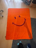 Kuscheldecke Smiley orange lila Rheinland-Pfalz - Atzelgift Vorschau