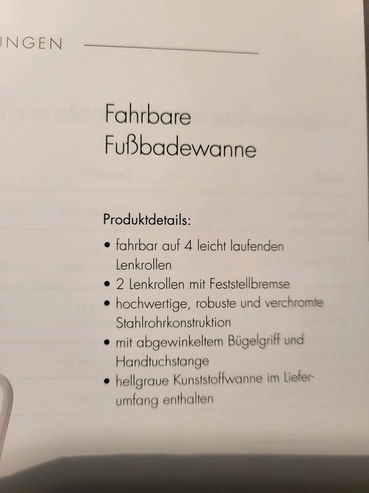 Fußbadewanne in Kölleda