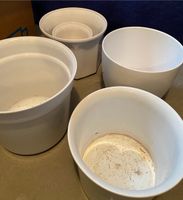 4 Übertöpfe Keramik gebraucht groß weiß Mecklenburg-Vorpommern - Wismar Vorschau