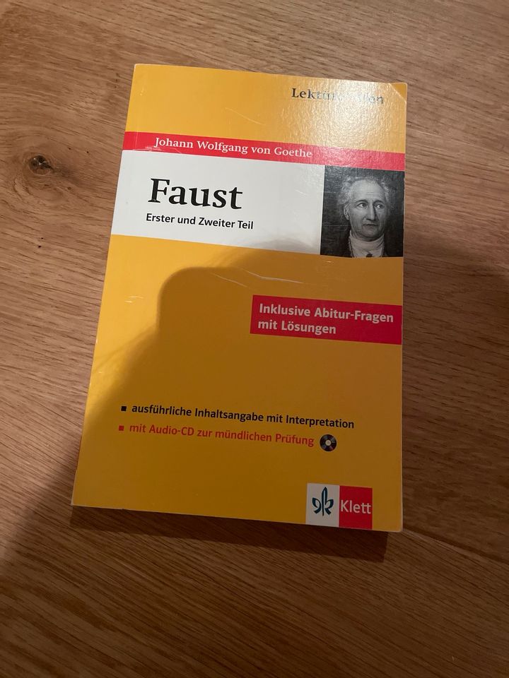 Faust erster und zweiter Teil Lektürehilfe Abitur mit CD in Leverkusen