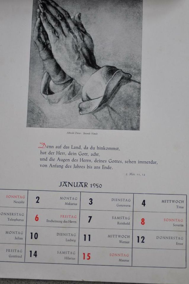 Kalender 1950 Das Heilige Jahr Antiquariat in Mainz