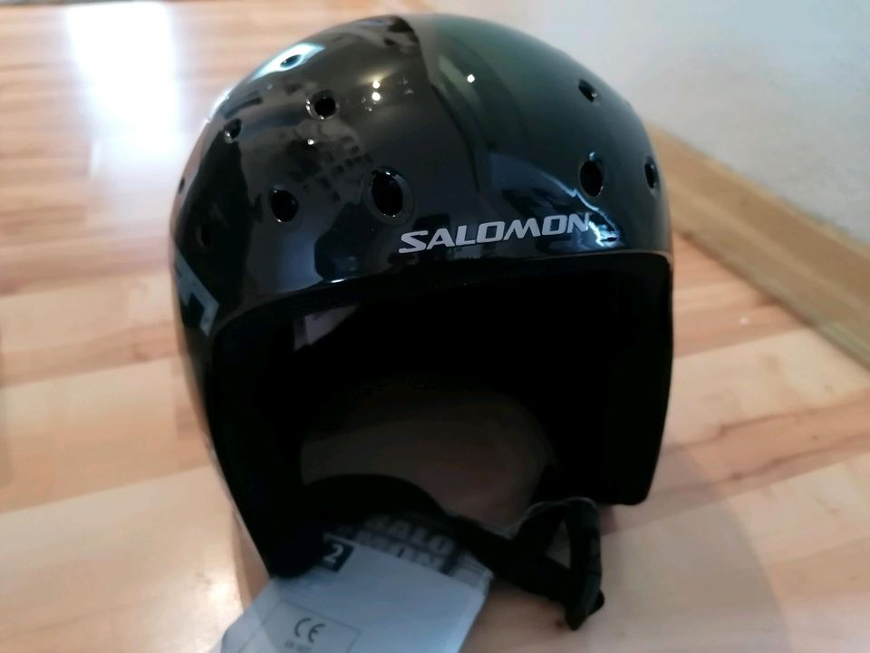 Salomon Kinder Skihelm NEU ZOOM Jr Black Gr S 55-56 in Neckarsulm