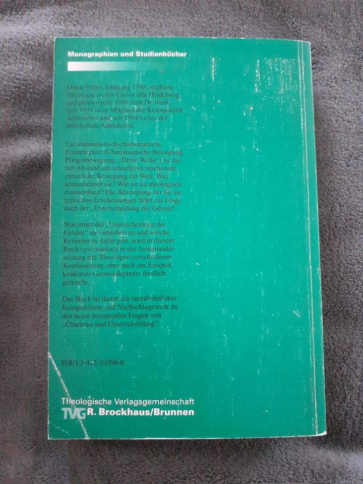 Charisma und Unterscheidung,  Oskar Föller,  systematische Theolo in Mühlacker