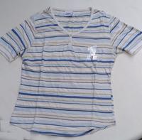 GINA BENOTTI Damen-Shirt Gr. L (eher 38) blau-beige gestreift Düsseldorf - Angermund Vorschau