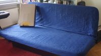 Schwarzes Ikea Schlafsofa mit blauem Bezug Leipzig - Leipzig, Südvorstadt Vorschau