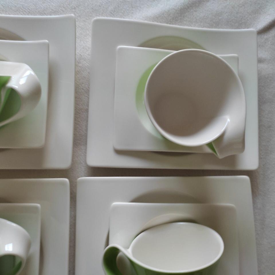 Kaffeegedeck Cappuccinogedeck VILLEROY & BOCH New Wave Grün in Sinsheim