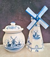 Windmühle und Deckeldose, Delfter Stil, Keramik aus Italien, Rheinland-Pfalz - Kaiserslautern Vorschau