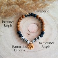 Edelstein Diffuser Armband Jaspis Lavastein Baum des Lebens Bayern - Schmidgaden Vorschau