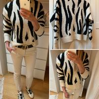 Toller Mango Pullover Zebra XXS 32 34 Beige Schwarz Animal Bayern - Traunstein Vorschau
