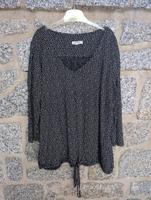 Opus Shirt Schlupfbluse 3/4 Arm Gr. 42/44  schwarz gemustert Sachsen - Kamenz Vorschau