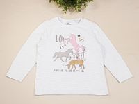 Mädchen Langarmshirt Longsleeve Top Topolino Einhorn weiß 98 Nordrhein-Westfalen - Lippstadt Vorschau