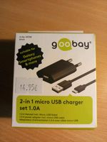 USB micro USB Charger Set 1,0A schwarz Mecklenburg-Vorpommern - Schaprode Vorschau