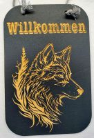 Türschild "Wolf" Saarland - Bous Vorschau