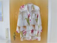 Merrytime Bluse Viskose transparent lang hell mit Blumen Gr. 38 Niedersachsen - Lilienthal Vorschau