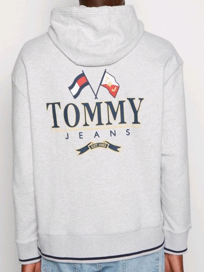 NEU! Tommy Hilfiger Sweat Hoodie 3XL XXXL 4XL XXXXL silber grau in Haselbachtal