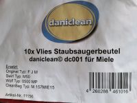 Vlies-Staubsaugerbeutel für Miele  Staubsauger von daniclean dc 0 Kreis Ostholstein - Süsel Vorschau