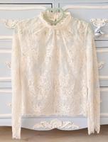 Reserved Spitzenbluse Lace Shirt Top Baumwolle Creme Weiss S 36 Sachsen-Anhalt - Quedlinburg Vorschau