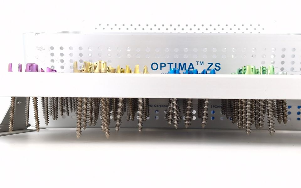 Zimmer Spine Optima ZS Spinal System Implants Tray SPZ002 in Paderborn