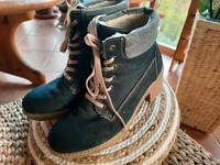RIECKER Stiefeletten Boots mit Absatz Gr. 42 (8) blau Rheinland-Pfalz - Waldbreitbach Vorschau