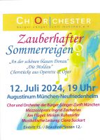 Operetten- und Opernmelodien, Konzert  Chor/Orchester 12.07.24 Hadern - Blumenau Vorschau