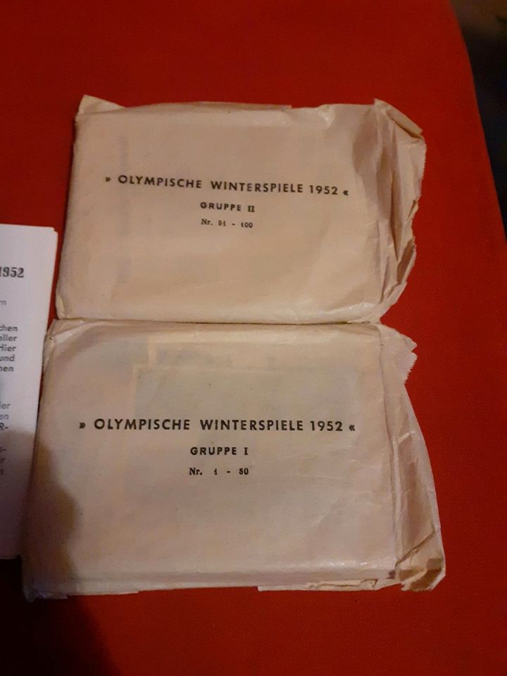 Kosmos Sammelbilder Olympiade 1952 Fußball WM 1954 in Meschede