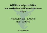 Wild - Fleisch vom Jäger Wildschwein & Reh Hessen - Fulda Vorschau