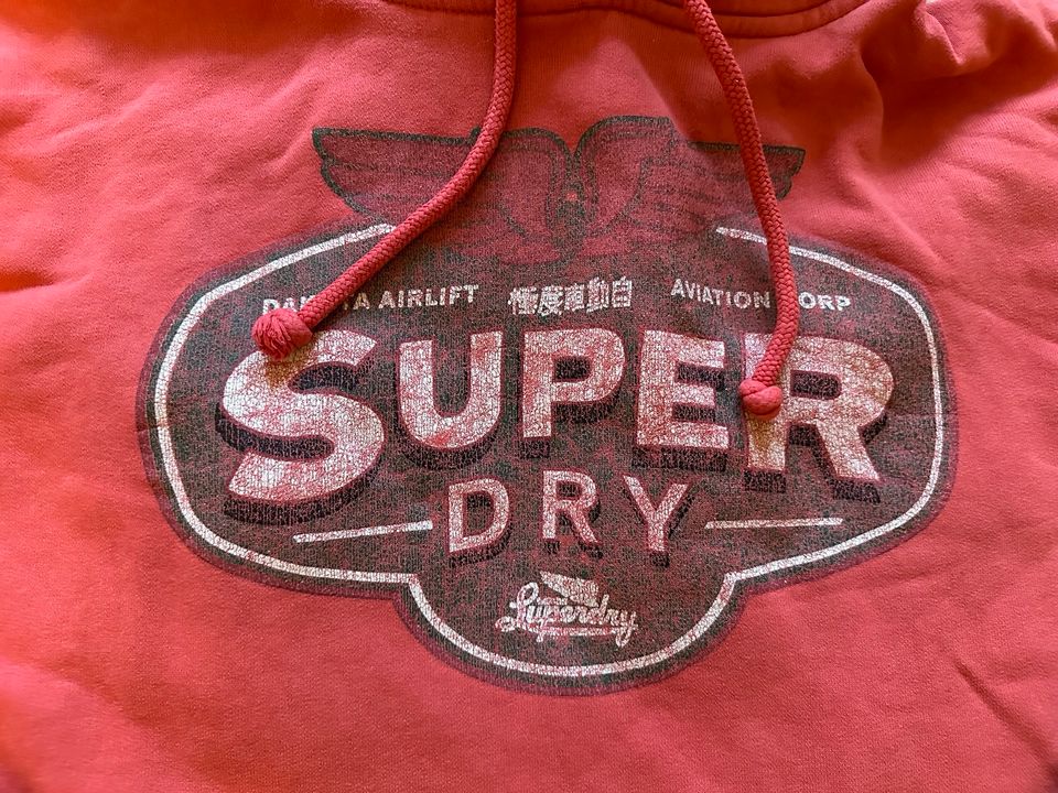 Roter Super Dry Kapuzenpullover/Hoodie für Herren, Gr. M in Inzell
