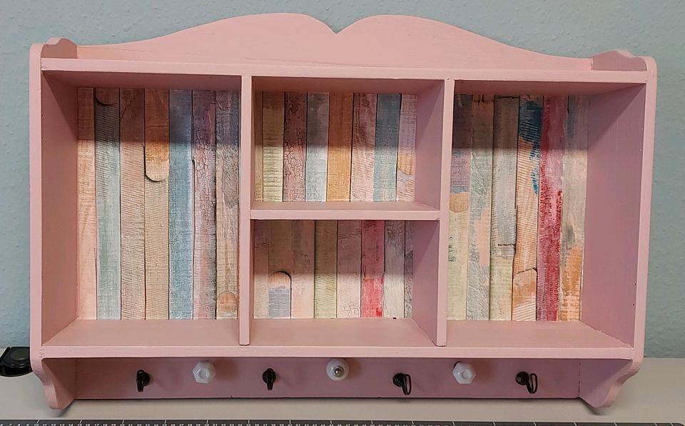 Kleines Holz Wandregal rosa für Küche, Kinderzimmer.... in Viersen