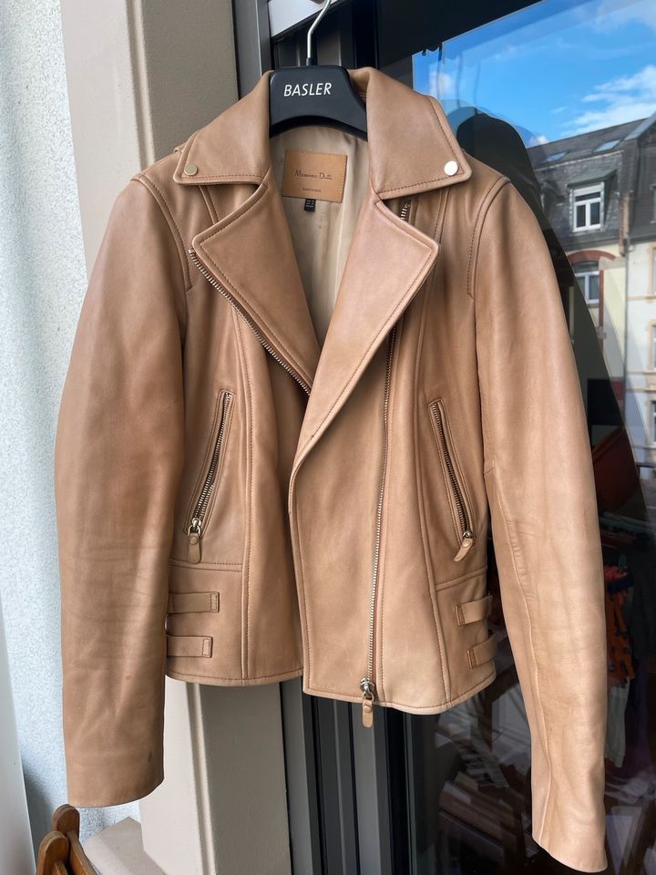 Massimo Dutti Lederjacke Jacke beige Creme camel xs in Frankfurt am Main