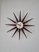 Wanduhr Sunburst Clock Nussbaum/Schoko 47cm Baden-Württemberg - Neuenburg am Rhein Vorschau