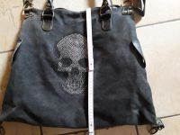 Handtasche Totenkopf Neuw. Schwarz wandelbar Niedersachsen - Osloß Vorschau