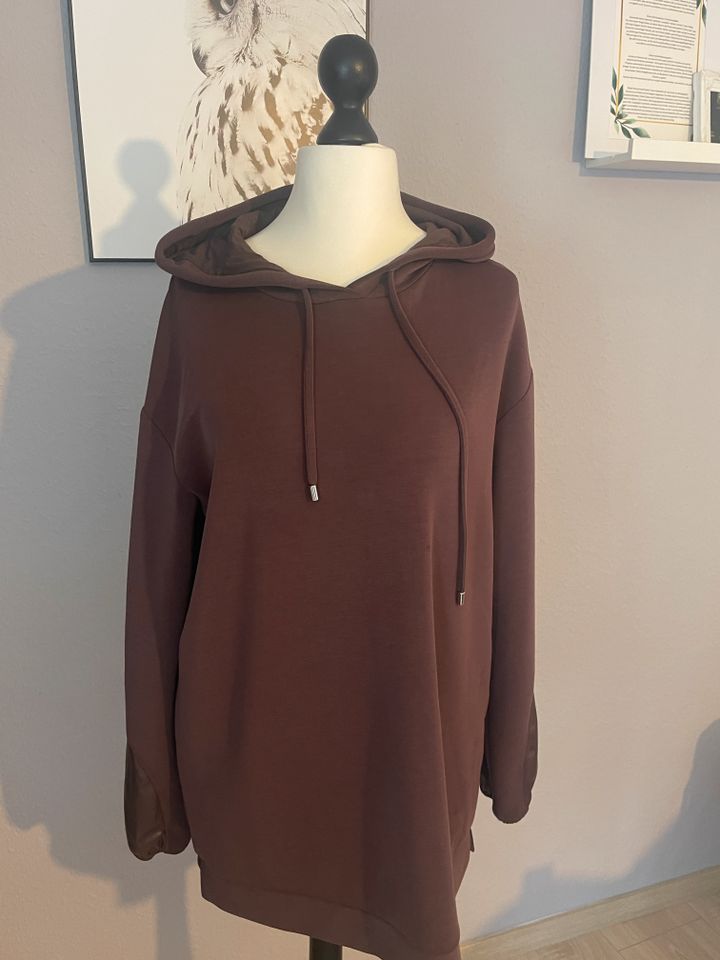 comma  dunkelbrauner Hoodie Pullover dünn Sommer in Stendal